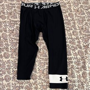 Under Armour Kids Black and White Leggings YM